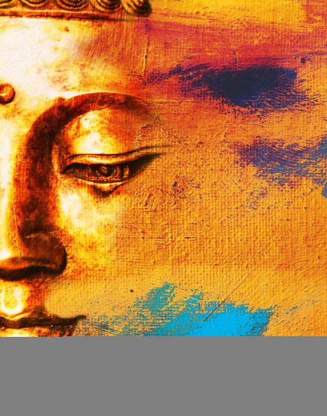 Meditating Gautam Buddha Medium Size Rolled Digital Art