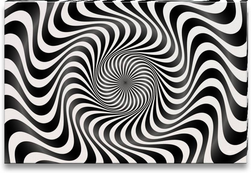 Black white pattern of optical illusion canvas art Black white pattern of optical illusion canvas art