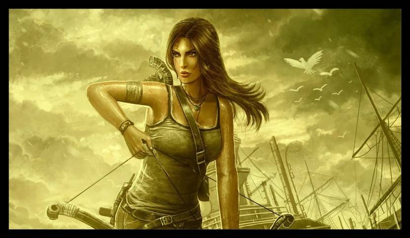 Eurekadesigns Poster Tomb Raider Video Game Laminated Paper