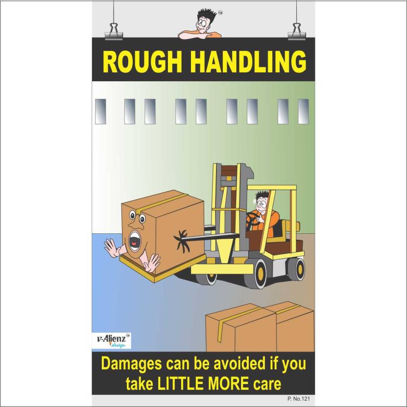 Safety Poster-Rough Handling Paper Print - Abstract, Quotes ...