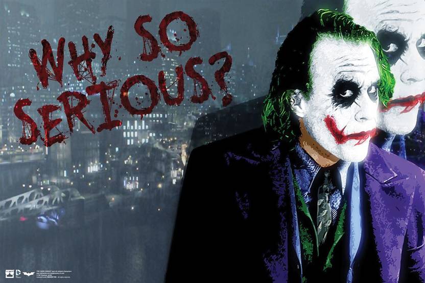 Hungover Heath Ledger Why So Serious Special Paper Poster Paper
