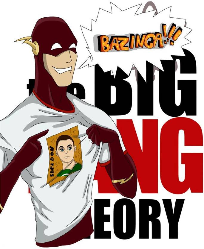 The Big Bang Theory Sheldon Cooper Cartoon A4 Non Tearable