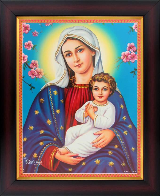 virgin mary with the