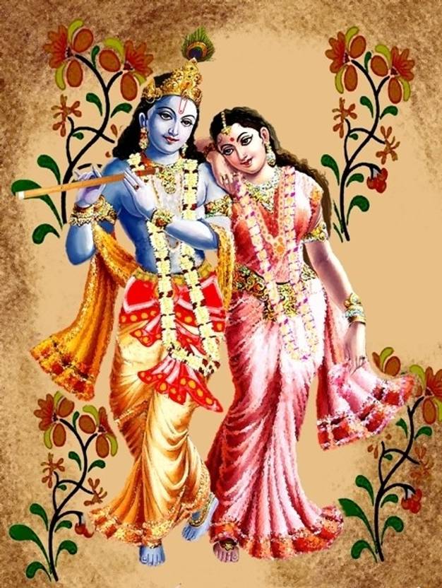 Radha Krishna AE Canvas Art - Religious posters in India 