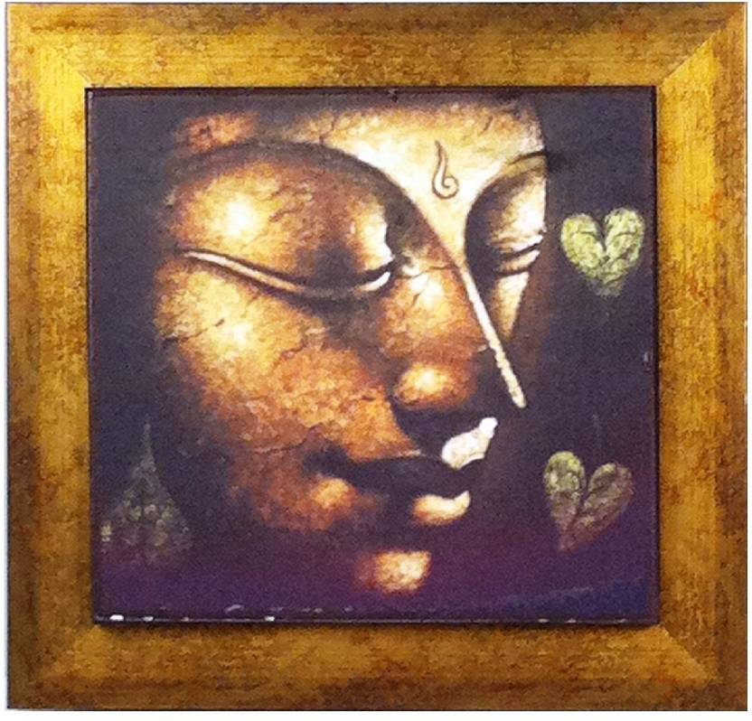 Lord Buddha Facing East Mounted On A Fibre Frame Fine Art Print Lord Buddha Facing East Mounted On A