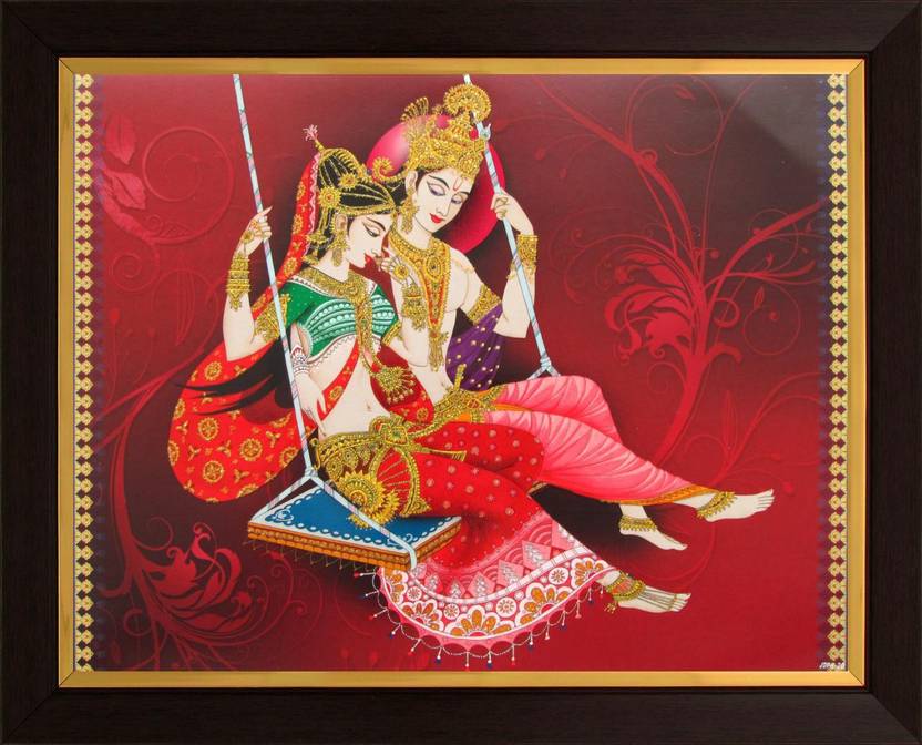 Lord Krishna / Radha Krishna Poster Paper Print Art & Paintings
