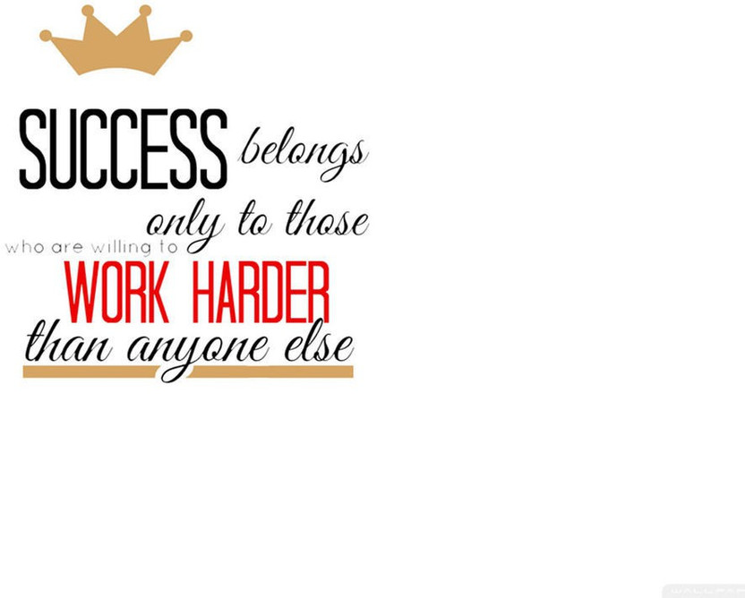 Motivational poster print SUCCESS BELONGS ONLY TO THOSE WHO ARE WILLING TO WORK
