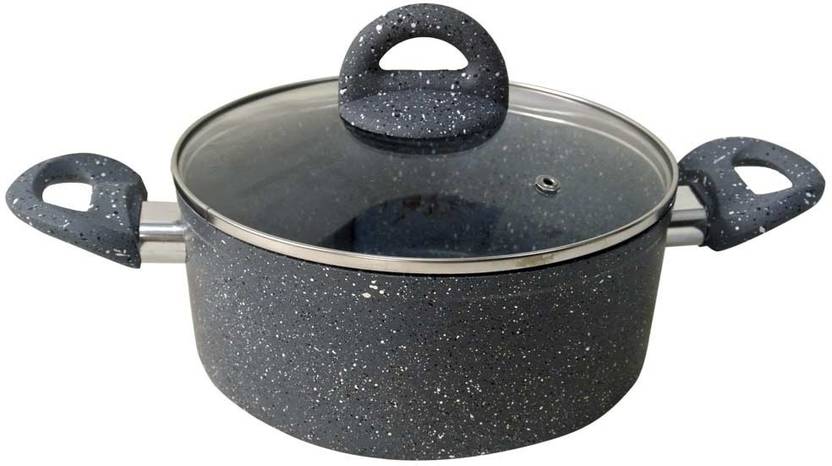 Wonderchef Granite Pot 2 L with Lid Aluminium, Non stick, Induction Bottom