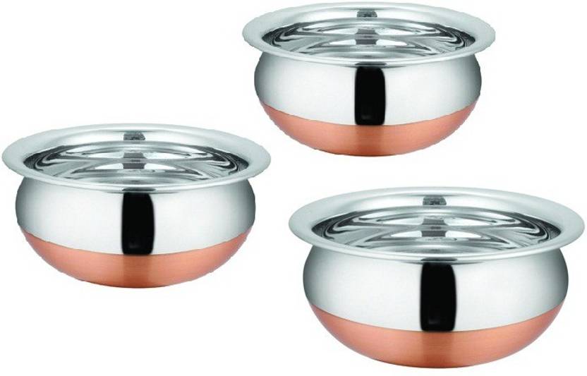 Lavi Clic Cooks Copper Bottom Cooking Serving Chetty Pot 5 L Lavi Clic Cooks Copper Bottom Cooking Serving Chetty Pot