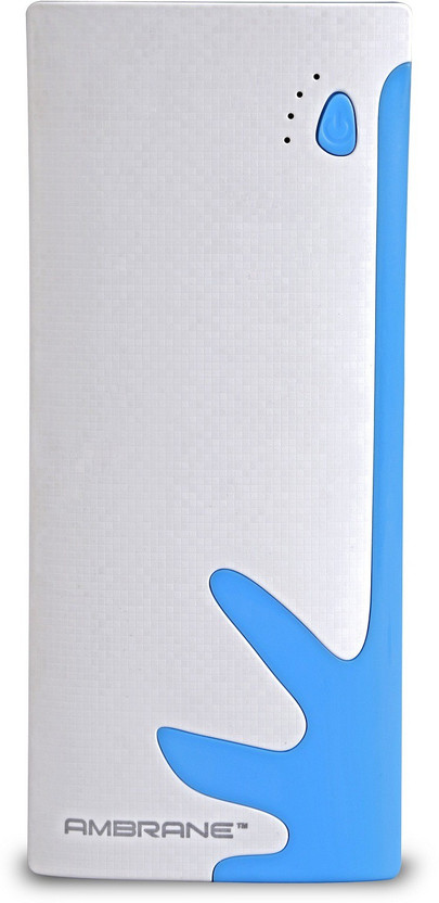 Ambrane 10000 mAh Power Bank (P-1122, NA)  (White, Grey, Lithium-ion)