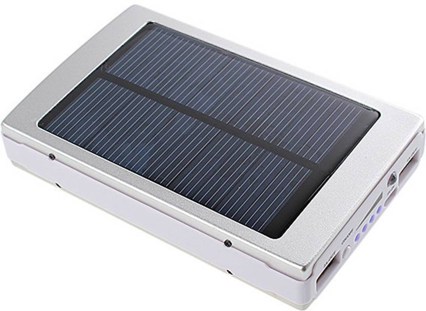 Cool 15000 mAh Cool Solar power bank with led light (Silver) 1500...
