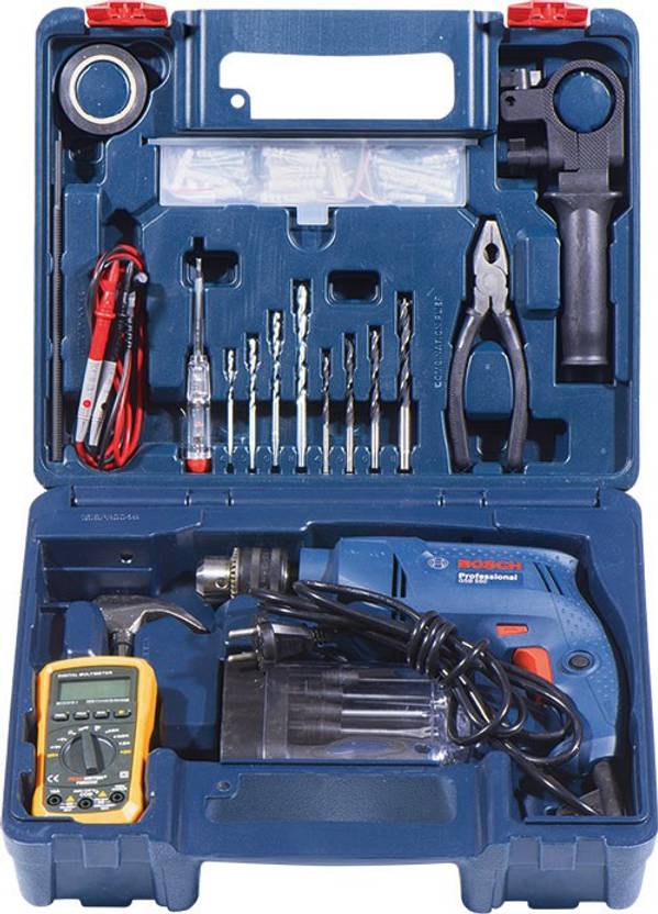 BOSCH GSB 550 Electrician Power & Hand Tool Kit Price in India Buy