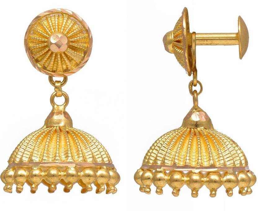 Joyalukkas Yellow Gold 22kt Stud Earring Price In India Joyalukkas Yellow Gold 22kt Stud Earring