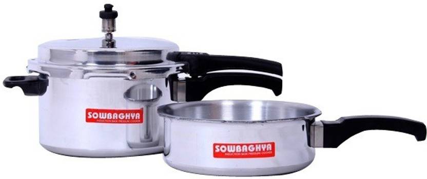 sowbaghya 5 L, 3 L Pressure Cooker &amp; Pressure Pan