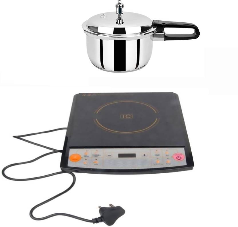 Atalso Atalso Alum Ol Pc 3ltr With Induction Cooktop Combo Pack