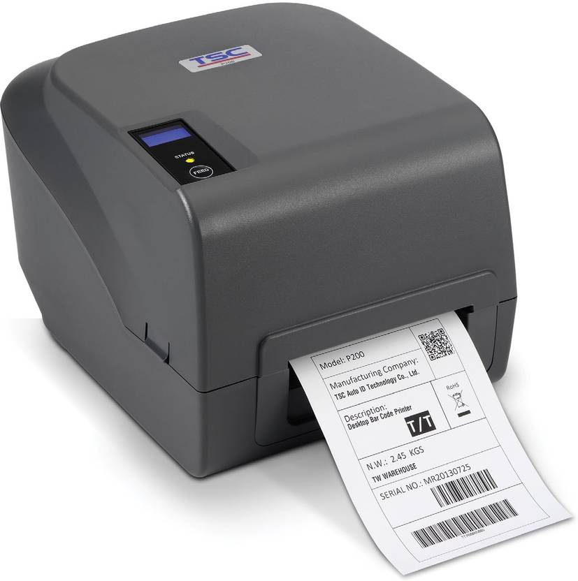 TSC P200 Desktop Thermal Transfer Bar Code Printer Single Function