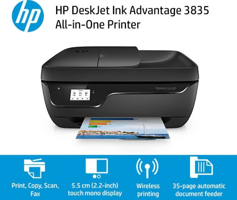 HP DeskJet Ink Advantage 3835 All-in-One Multi-function Wireless Printer