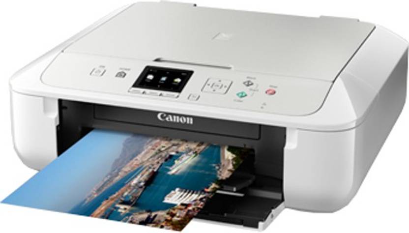 Canon Pixma MG5770 Wireless Multi-function Printer (White & Silver) 