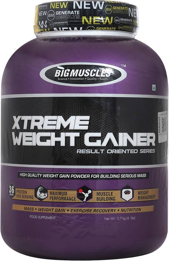 BIG MUSCLES 2.7kg Chocolate Weight Gainers/Mass Gainers Price in India