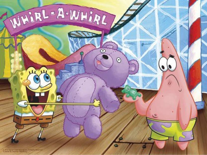 Cardinal Games Spongebob Floor Lenticular Puzzle Spongebob Floor