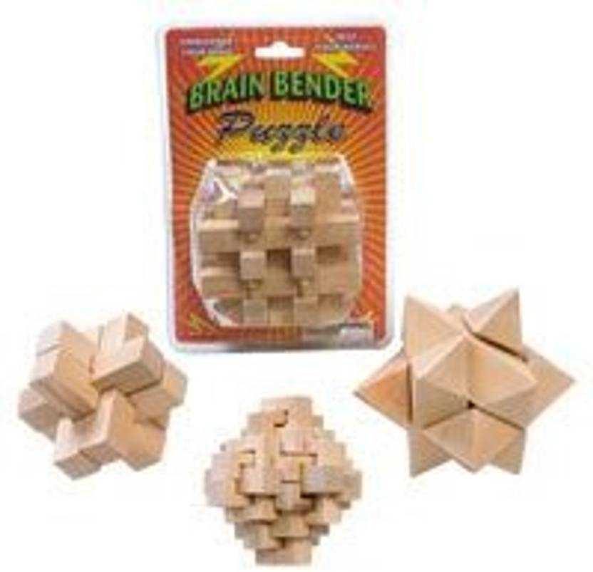 Brain Bender Puzzle Benders Mind Bending Wooden One Brain Bender Puzzle Benders Mind Bending Wooden One Varied 1 Pieces