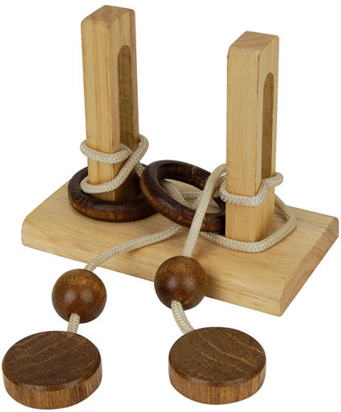 wooden string puzzle