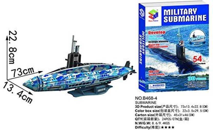 Magic Puzzle Military Submarine 3D Puzzle s Military Submarine 3D