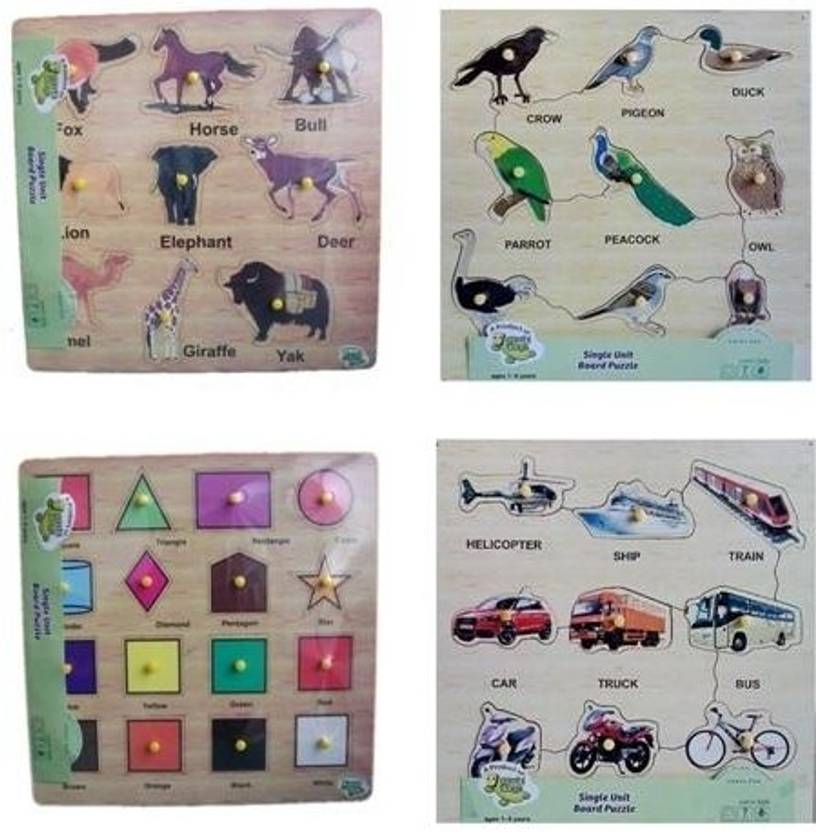 Mithi Toys Mini Combo Pack 4 Shapes Means Of Transport