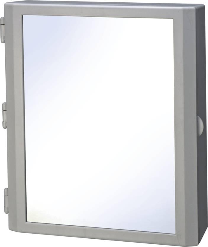 CIPLA PLAST Flora Bathroom Mirror Plastic Wall Shelf Price in