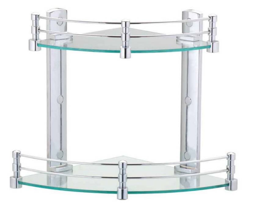 Royal Indian Craft Double Corner Glass Wall Shelf In India Royal Indian Craft Double Corner Glass Wall Shelf Number Of Shelves 2 Clear