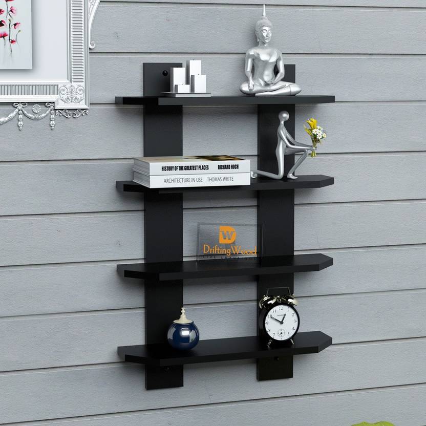 Driftingwood Ladder Shape Mounted 4 Tier Rack Shelves Shelf High Driftingwood Ladder Shape Mounted 4 Tier Rack Shelves Shelf High Quality Wooden Home Decor Wall