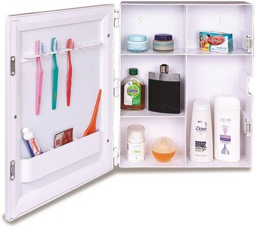 Polytuf Multi Utility Mirror Cabinet Plastic Wall Shelf Price In