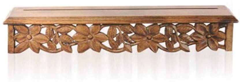 chilifry creeper design wall bracket wooden wall shelf price in