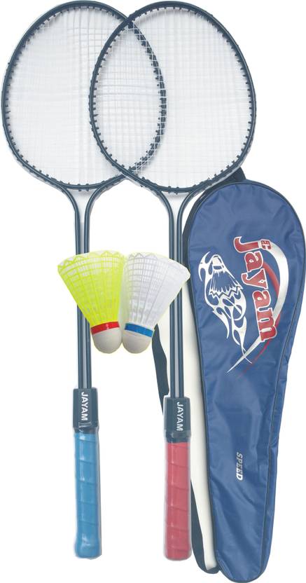 Jayam Speed (2 Racket + 2 Shuttle + Bag) G3 Strung Badminton Racquet (Multicolor, Weight - 350 g) 