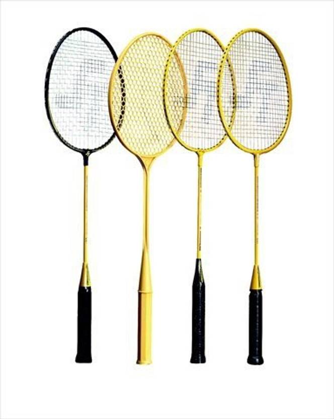 Sportime Yeller Steel-Strung Badminton Racquet G4 Strung Badminto...