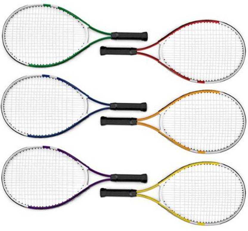 MAC-T PE08642 Junior Aluminum Tennis Racquet G4 Strung Tennis Rac...