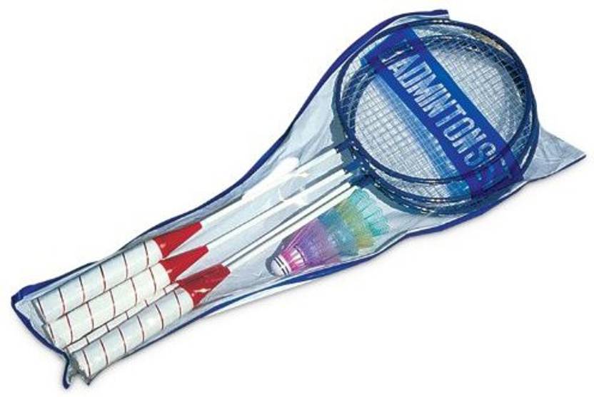 Poolmaster Deluxe Badminton Set G4 Strung Badminton Racquet