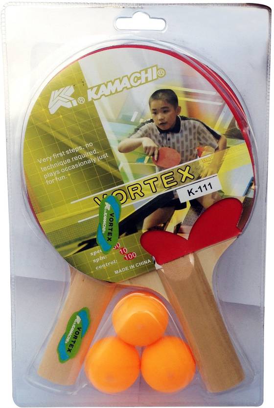 Kamachi Combo 2 T.T. Bats + 3 T.T.Balls G4 Unstrung Table Tennis ...