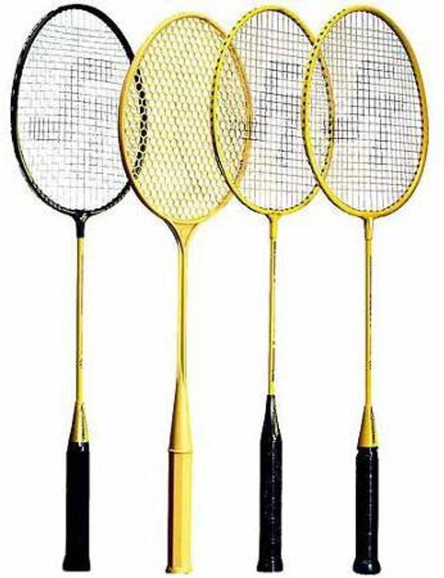 Sportime Tournament Steel Shaft Badminton Racquet G4 Strung Badmi...