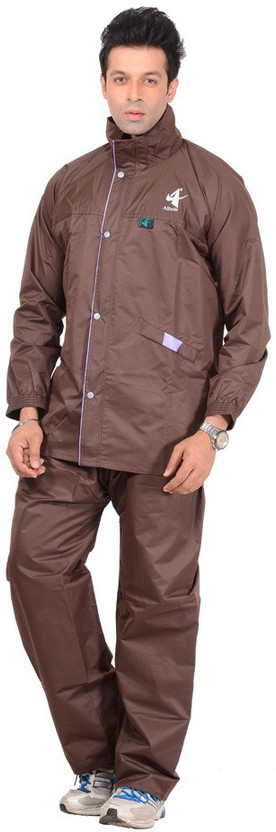 Buy Brown Allwin Solid Men Raincoat 