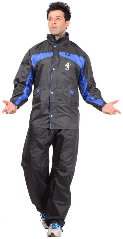 Allwin Solid Men Raincoat - Buy Black 