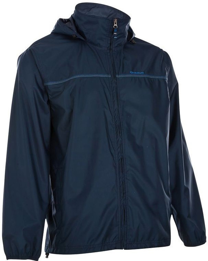 QUECHUA Rain Cut Solid Men Raincoat 