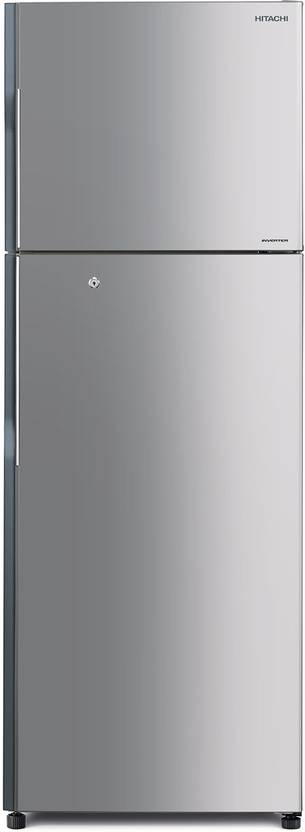 Hitachi 318 L Frost Free Double Door Refrigerator (R-H350PND4K (SLS), Metallic Silver) 
