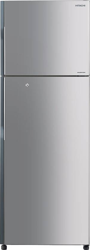 Hitachi 318 L Frost Free Double Door Refrigerator (R-H350PND4K (INX), Inox) 