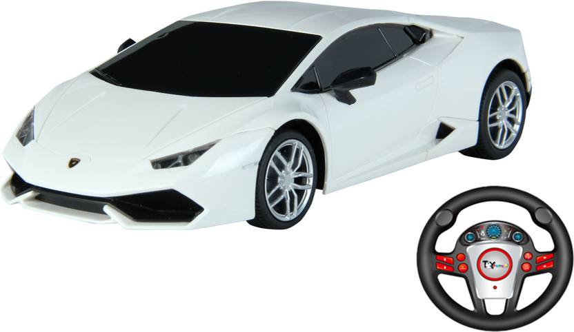 Toy House Officially Licensed 1 24 Lamborghini Huracan Lp610 4 Rechargeable Car With Gravity Sensor Steering Remote White