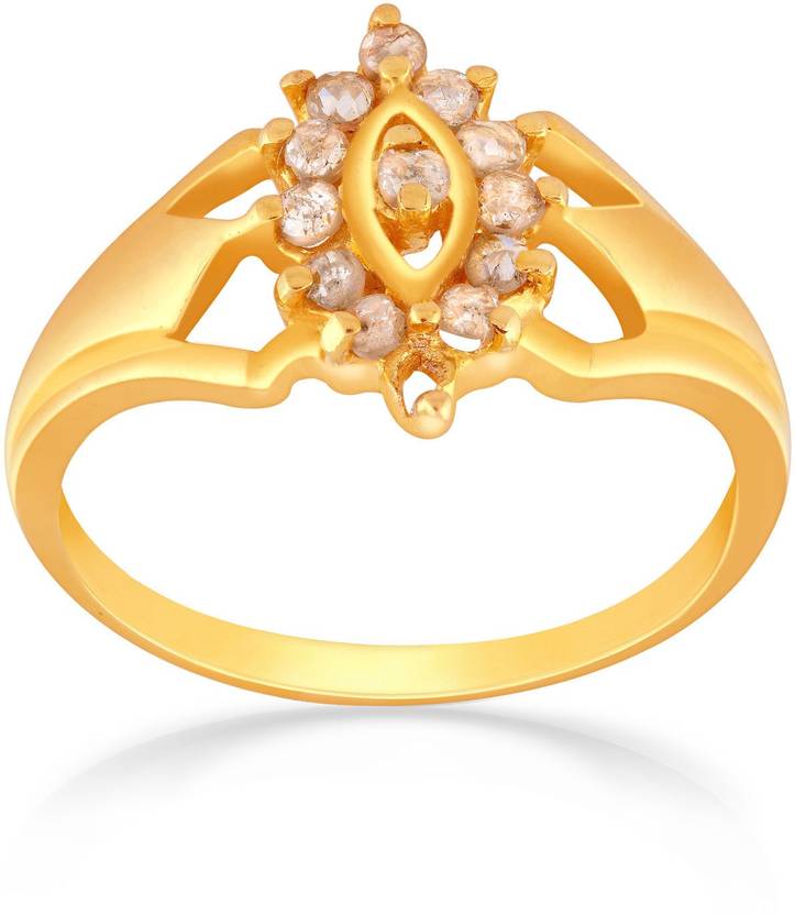MALABAR GOLD & DIAMONDS MHAAAAAAEMJE 22kt Diamond Yellow Gold ring