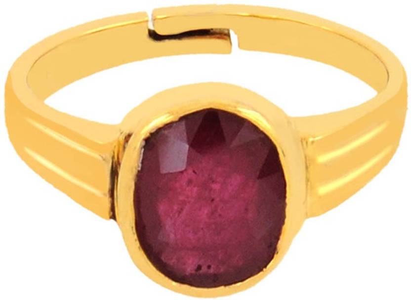 Avaatar 4 Carat Bello Panchdhatu Metal Ruby Ring Price in ...