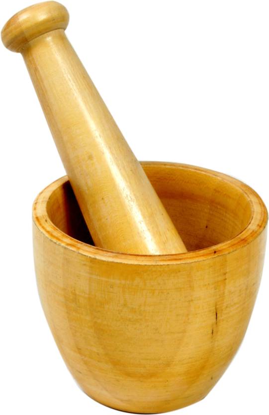 Little Genius Wooden Mortar Okhli - Wooden Mortar Okhli . shop for