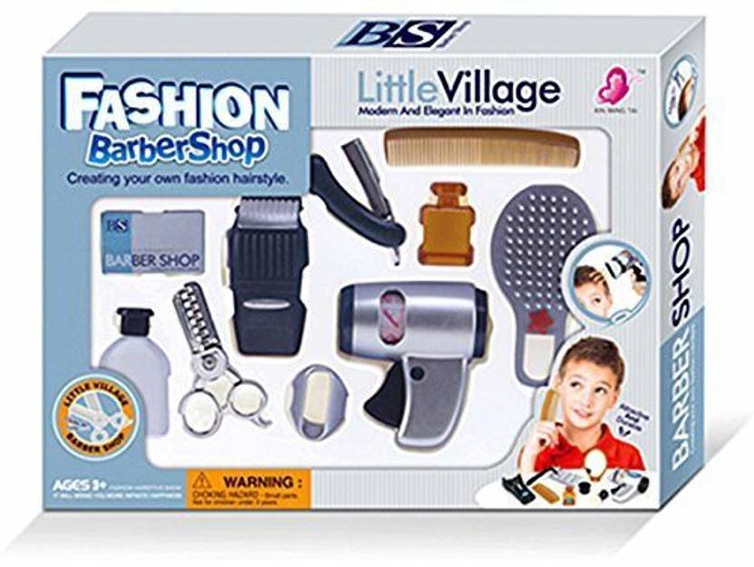 Wps Wps Play Accessories Barber Shop Salon Hairstyle Play Set Kit