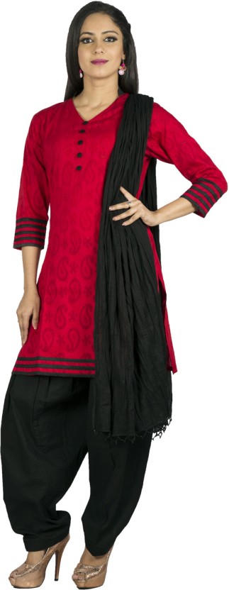 red kurti black salwar